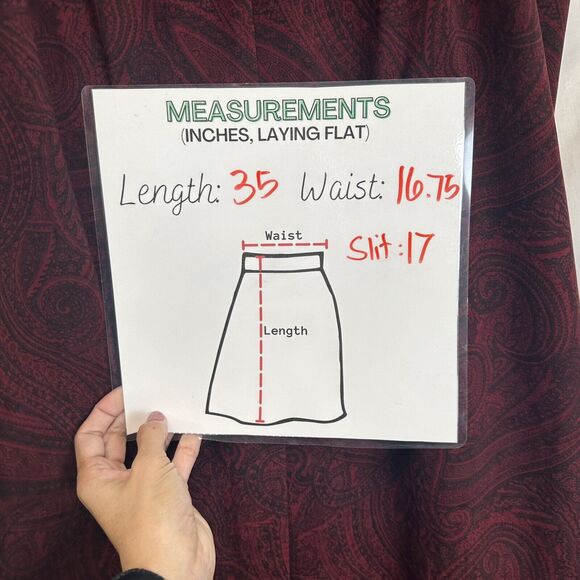 Maxi Skirt Womens Size L/14 Dark Paisley Velvet Black Whimsigoth Fairy Y2K Vtg. - Picture 8 of 10